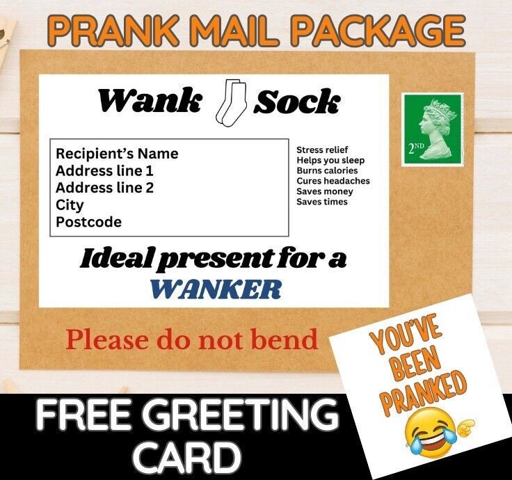 Prank Funny Post wan k Socks package Prank Funny Post