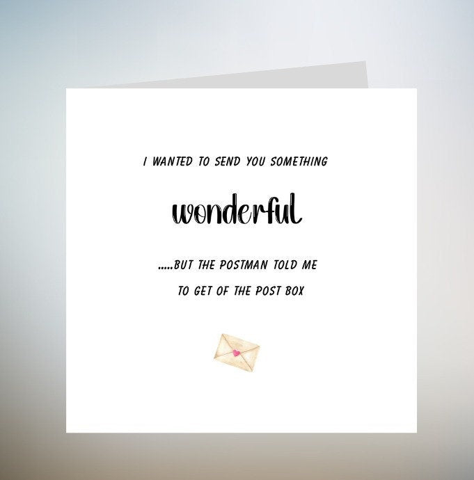 Happy Birthday Postbox Greetings Card 6x6