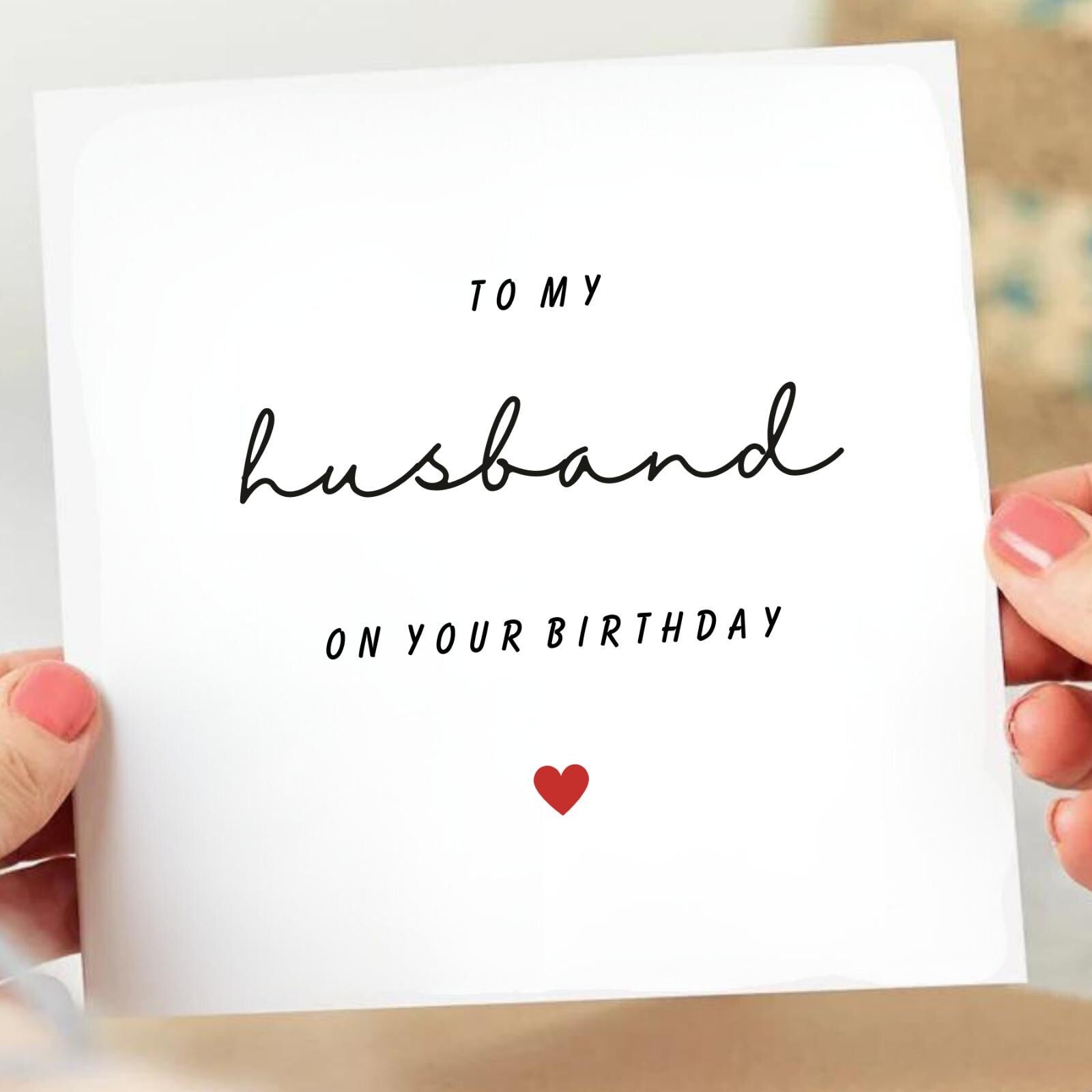 Husband Birthday Card Birthday Card For Husband 6x6