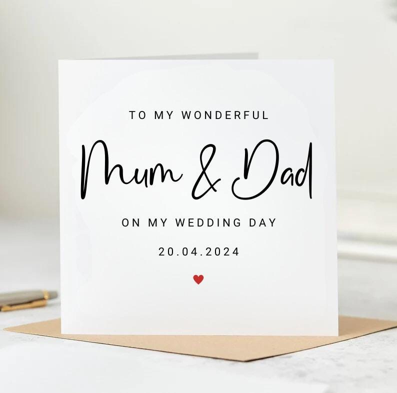 Personalised Anniversary Card,Mum And Dad,6x6