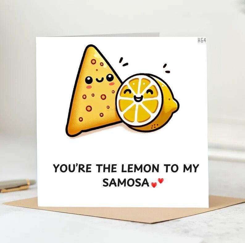 Personalised You're My Favourite To My Samosa Card 6x6