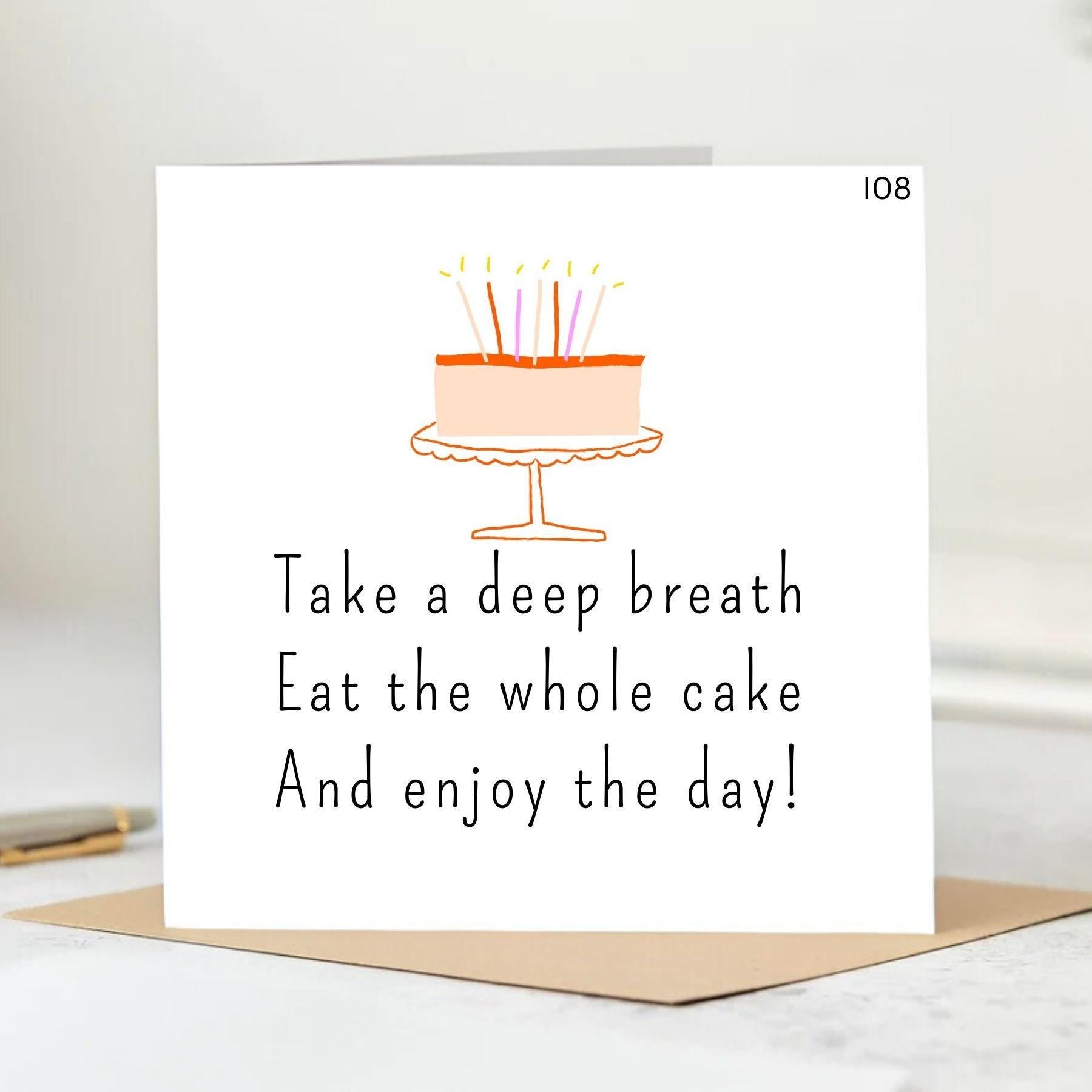 Personalised Funny birthday card | Card for him or her 6x6