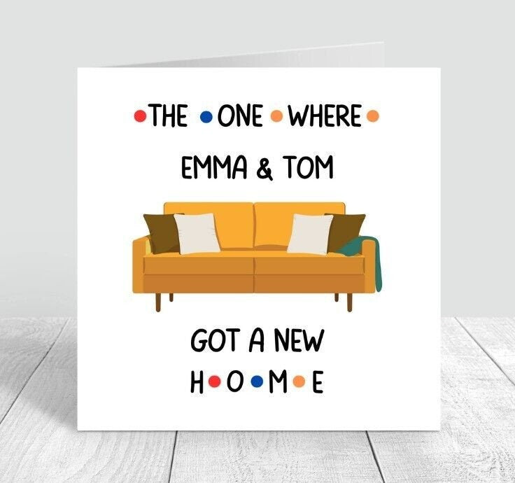 Happy New Home Card, Congratulations On New Home Card, New House Card, 6x6