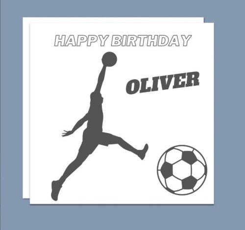 Personalised male Basketball Birthday card, Basketball card for Son,Brother, 6x6