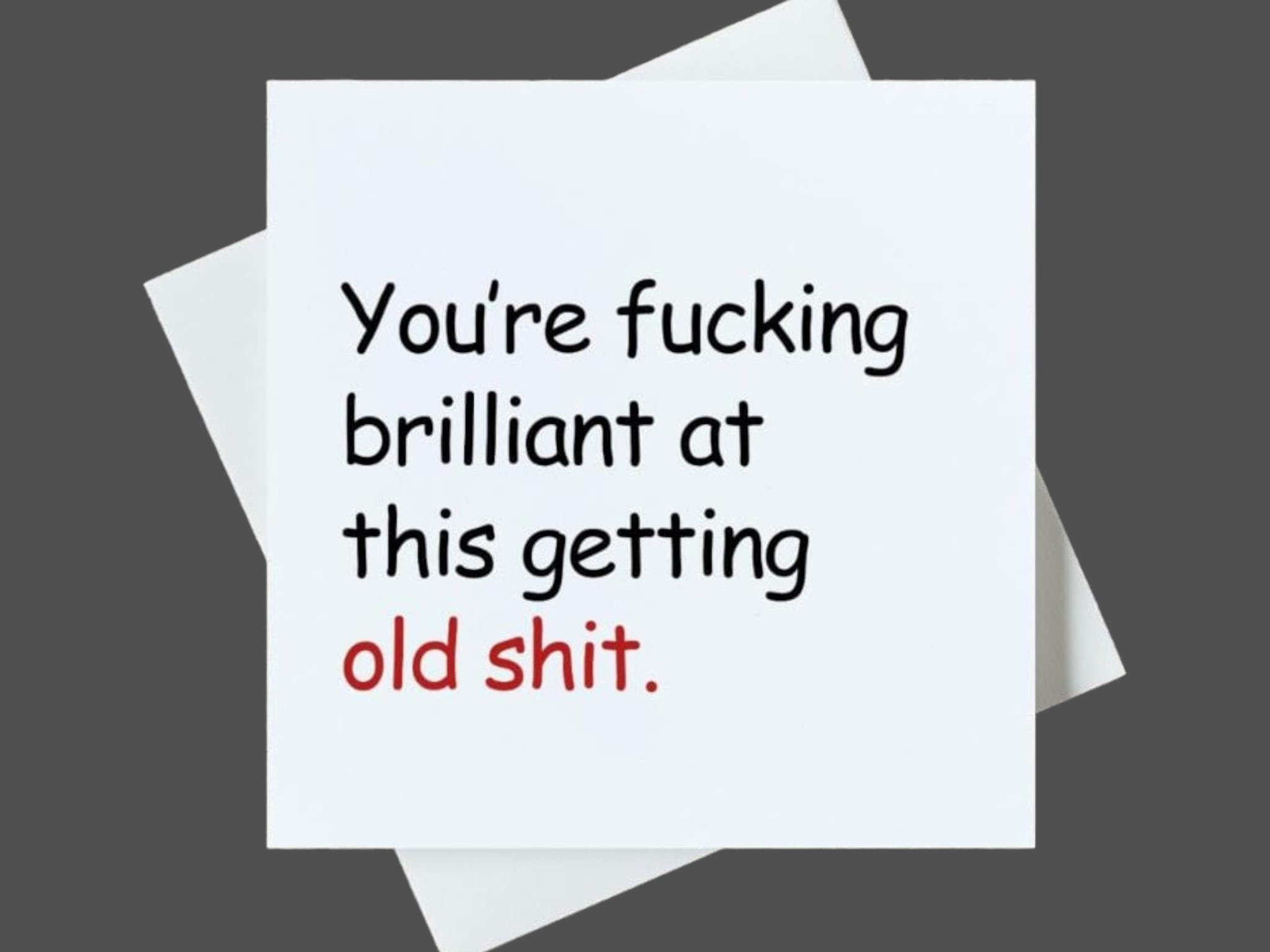 I fucking love you (either way works) - Funny card - Great gift for partner 6x6