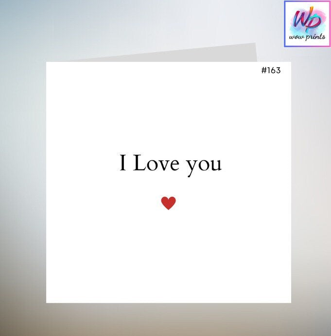 I love you Happy Valentines Day Handsome, Boyfriend Valentines Card, Husband Valentines Card, Fiancé Valentines Day Card for Him 6x6