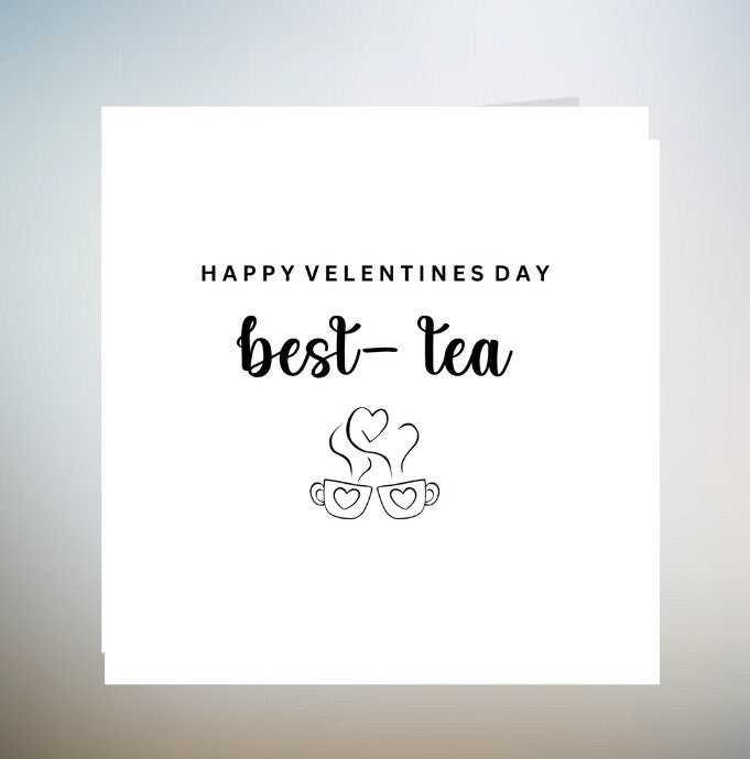 best-tea Happy Valentines Day Handsome, Boyfriend Valentines Card, Husband Valentines Card, Fiancé Valentines Day Card for Him 6x6