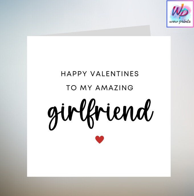 Valentines Day Card, Happy Valentines Day Card For Boyfriend, Girlfriend Valentines Day Card, Husband Valentines Day Card 6x6