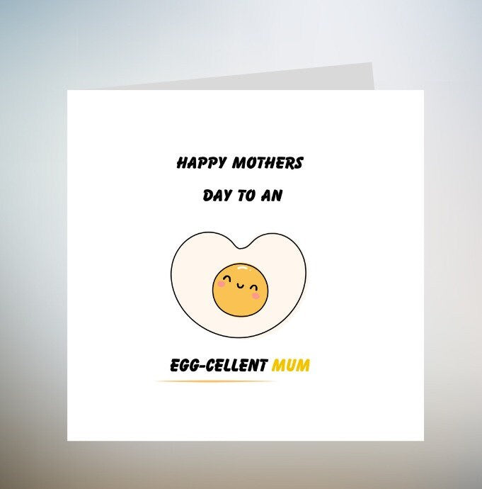 Egg-cellent Happy Mothers Day Card, Mothers Day Card, Mothers Day Card, Card For Mothers Day, Special Card For Mothers Day, Mothers Day 6x6