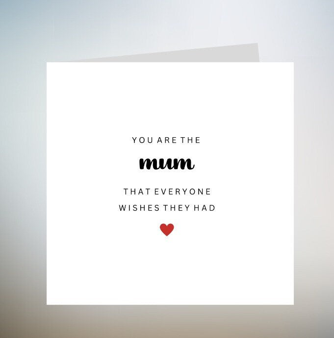 Mum Happy Mothers Day Card, Mothers Day Card, Mothers Day Card, Card For Mothers Day, Special Card For Mothers Day, Mothers Day 6x6
