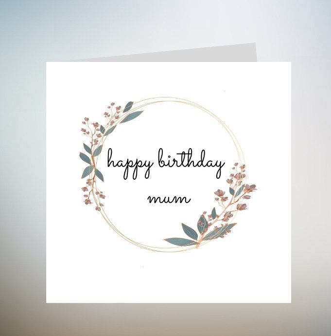 Mum Birthday Card, Wonderful Mum Card for Her, Special Mummy Birthday Card, From Daughter Mummy, Mother and Best Friend 6x6