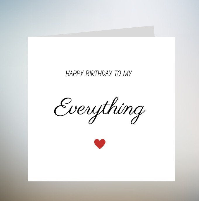 Husband Birthday Card, personalised 6x6