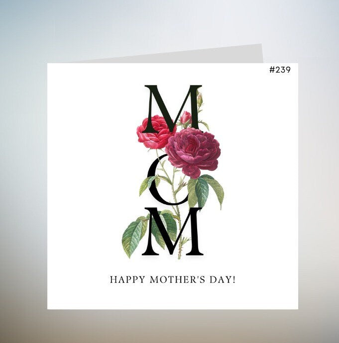 Floral Mothers Day Card, Happy Mothers Day, Card For Mothers Day, Mothers Day Card, Personalised Mothers Day Card, Mothers Day Card 6x6