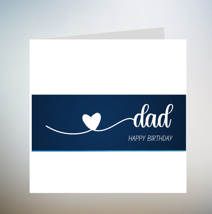 Dad Birthday Card , 6x6
