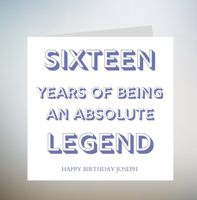 Personalised Sixty Years of Being An Absolute Legend Birthday Card, Funny 60th Birthday Card for Dad, Uncle, Brother, Husband 6x6