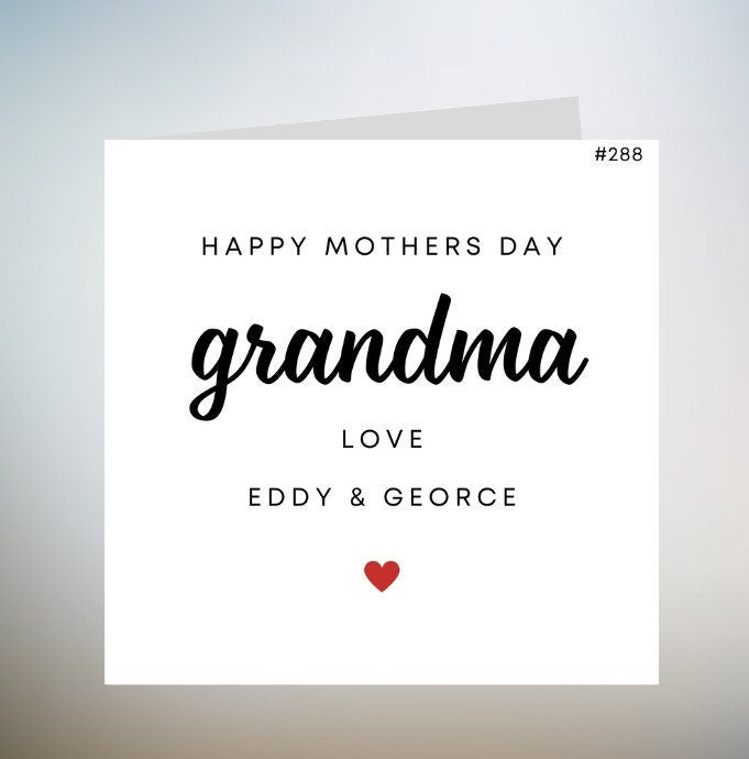Mothers Day Card For Grandma - Happy Mothers Day to an amazing Grandma - Mothers Day Cards For Grandma Card for grandparent Mothers Day 6x6