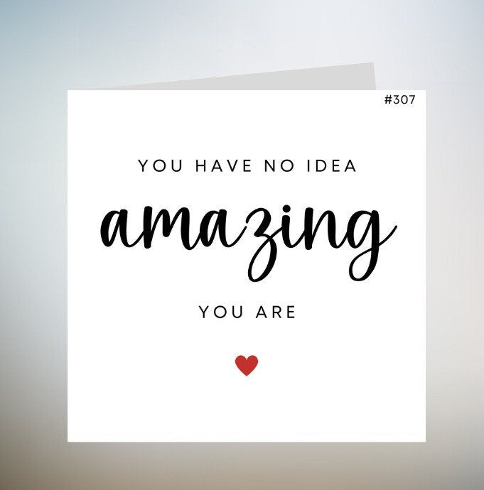 Amazing Mum Card, Mothers Day Card, You Have No Idea How Amazing You Are, Cute, Simple Mothers Day Card From Daughter, For Her 6x6