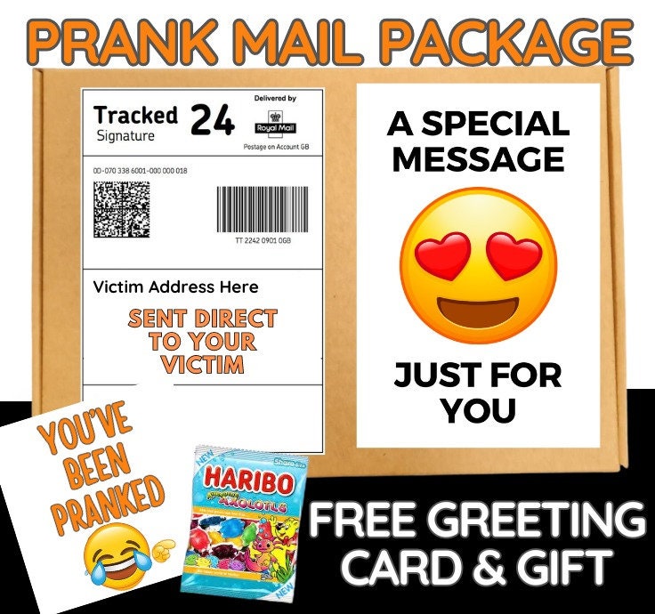 Prank Mail Package -  Special Package  Sent Directly to Victim by Post - Adult Joke Parcel Birthday Postal Gift Funny Gag Embarrasing Humour