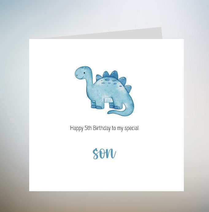 5th Birthday Card For Son, 5th Birthday Card Boy, Grandson 5th Birthday Card, Happy Fifth Birthday Card For Nephew, 5th Birthday Card 6x6