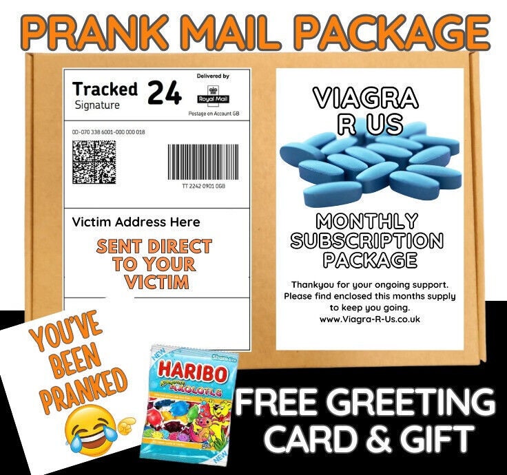 Prank FunnY Via gra mothly subscripton packPrank Package Adult Joke Birthday fun