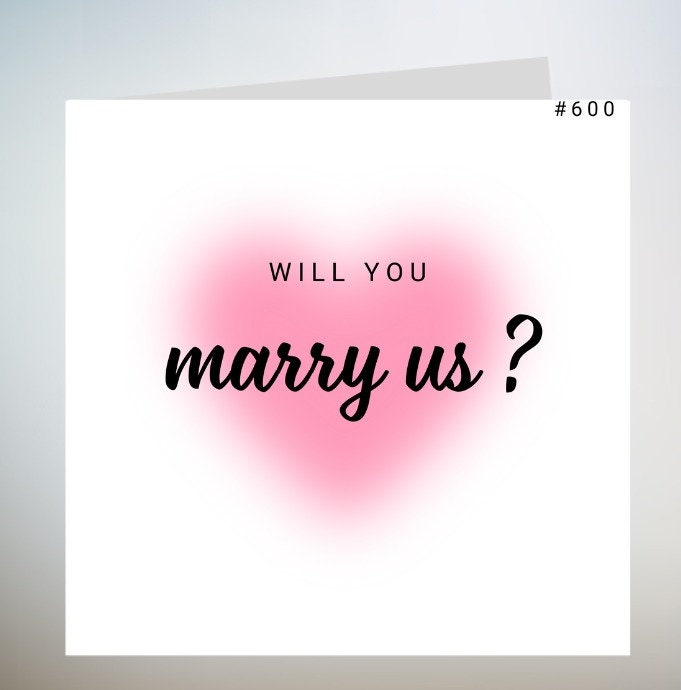 Will you marry us ?Thank You for Marrying Us Card. Wedding Thank You Card. 6x6