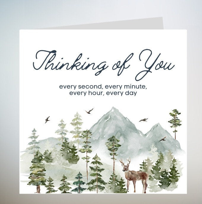 Thinking of You Card, Sympathy Card, Heartfelt Here for you Card, Bereavement Cards, Sorry for your loss card, for friend or for family 6x6