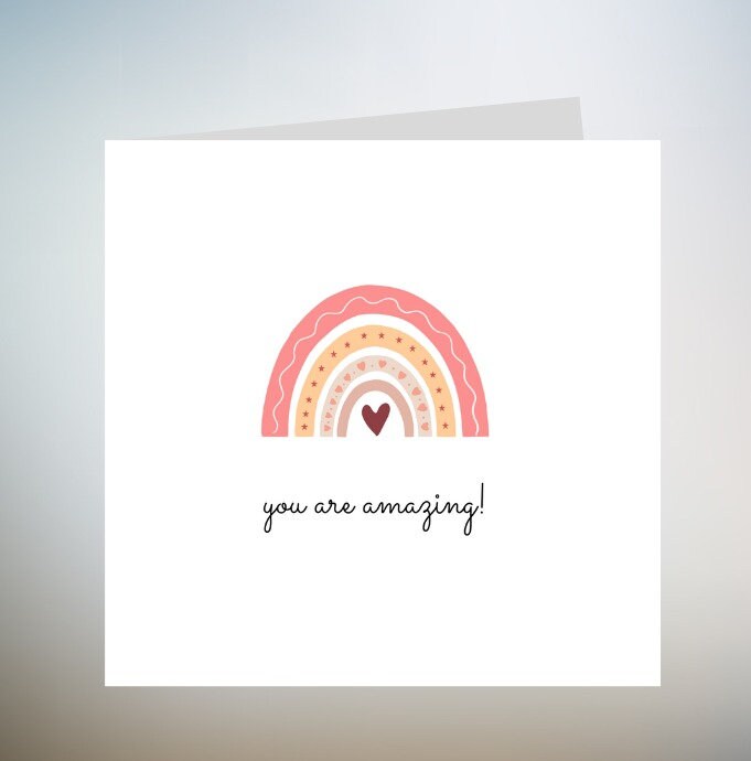 Amazing Friend Thank You Card, Friendship Card, Special Card For Friend, Sister, Mum, Daughter, Greeting Card, Bestie Thank You Card 6x6