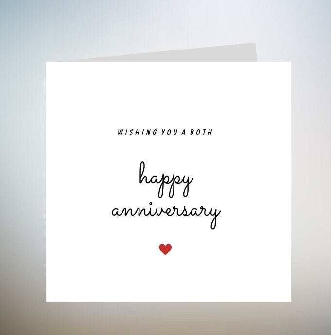 Personalised Anniversary Card For Husband, Anniversary Card For Him, Anniversary Gift For Her 6x6