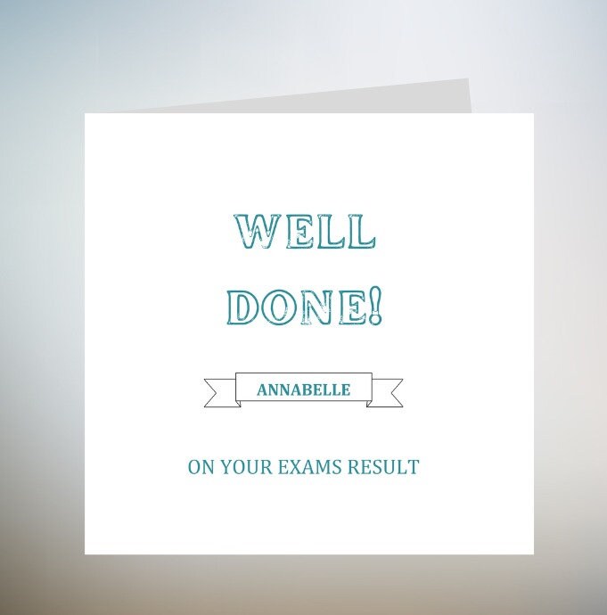 Personalised Welldone on exam result | So Bloody Proud Of You - Congratulations Card, Well Done, Card 6x6