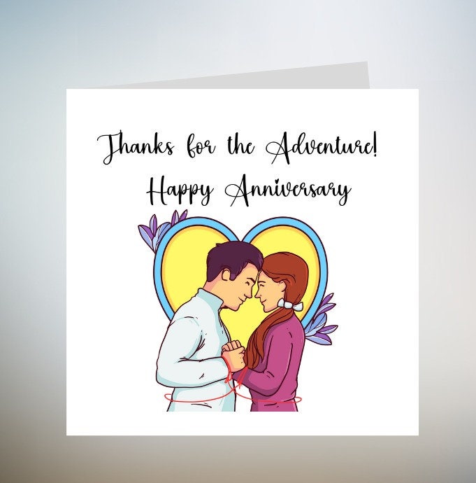Happy Anniversary Card Love You Card Wedding Anniversary Card Cute For Partner Girlfriend Boyfriend Husband Wife Pun 6x6