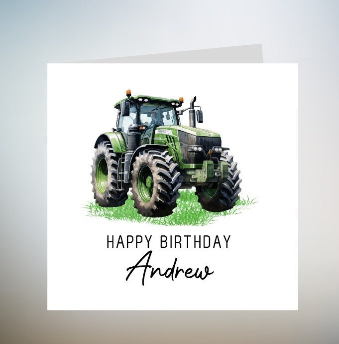 Personalised Jeep Birthday Card - Personalised Car Birthday Card - Any Age - Any Relation 6x6