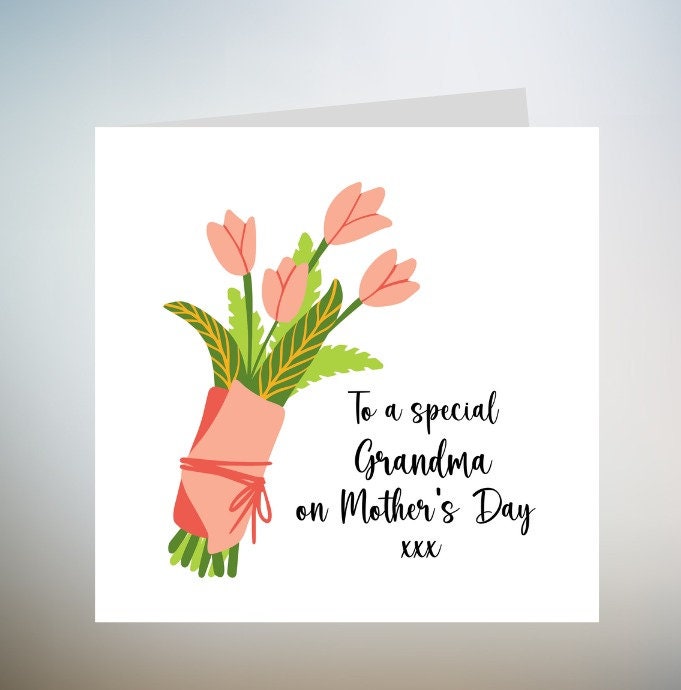Happy Mothers Day To My Amazing Grandma, Mothers Day Card Grandma, Gran Mothers Day Card, For Grandma, Cute Special Grandma Card 6x6