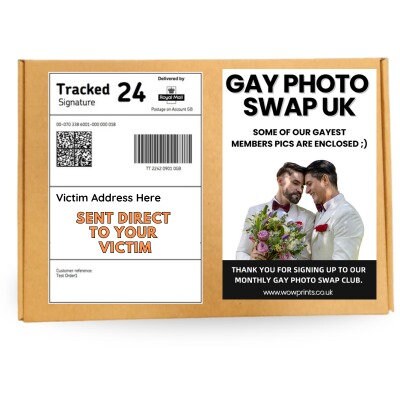 Prank Mail Package GA Y PHOTO SWAP,Adult joke prank Sent directly to the victim