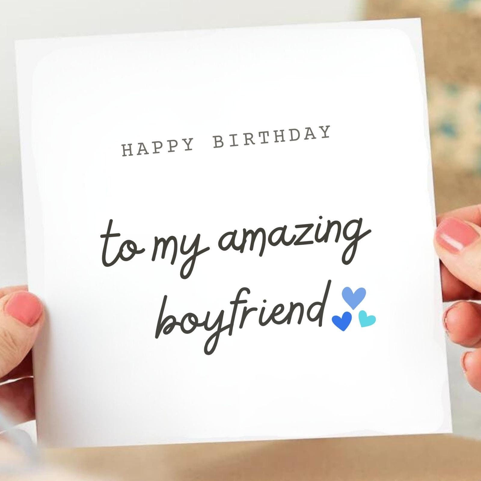 Boyfriend Birthday Card, Birthday Card For Him, Husband Birthday Card, Girlfriend Birthday Card, Birthday Card For Her, Love Birthday 6x6