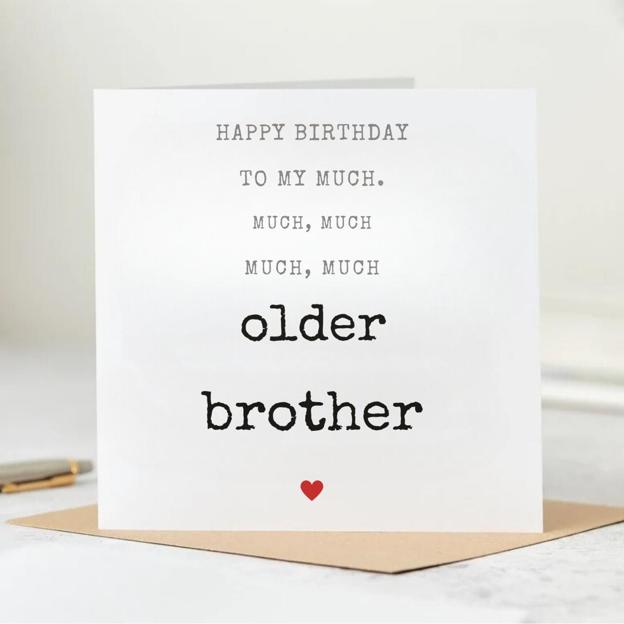 Brother Birthday Card, Fun Birthday Card for Brother Greeting Card for sibling, Happea Birthday To My Awesome Brother, for family 6x6