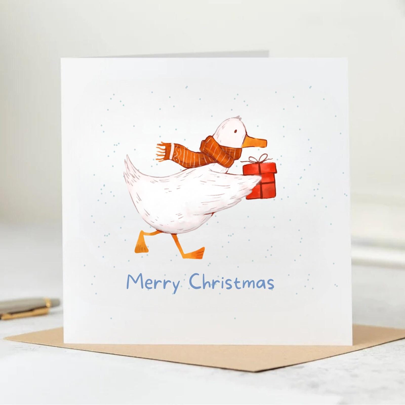 Mistletoe Christmas Card for Husband/Fiance/Boyfriend, Merry Christmas Handsome Card for Him, Personalised Greeting Card 6x6