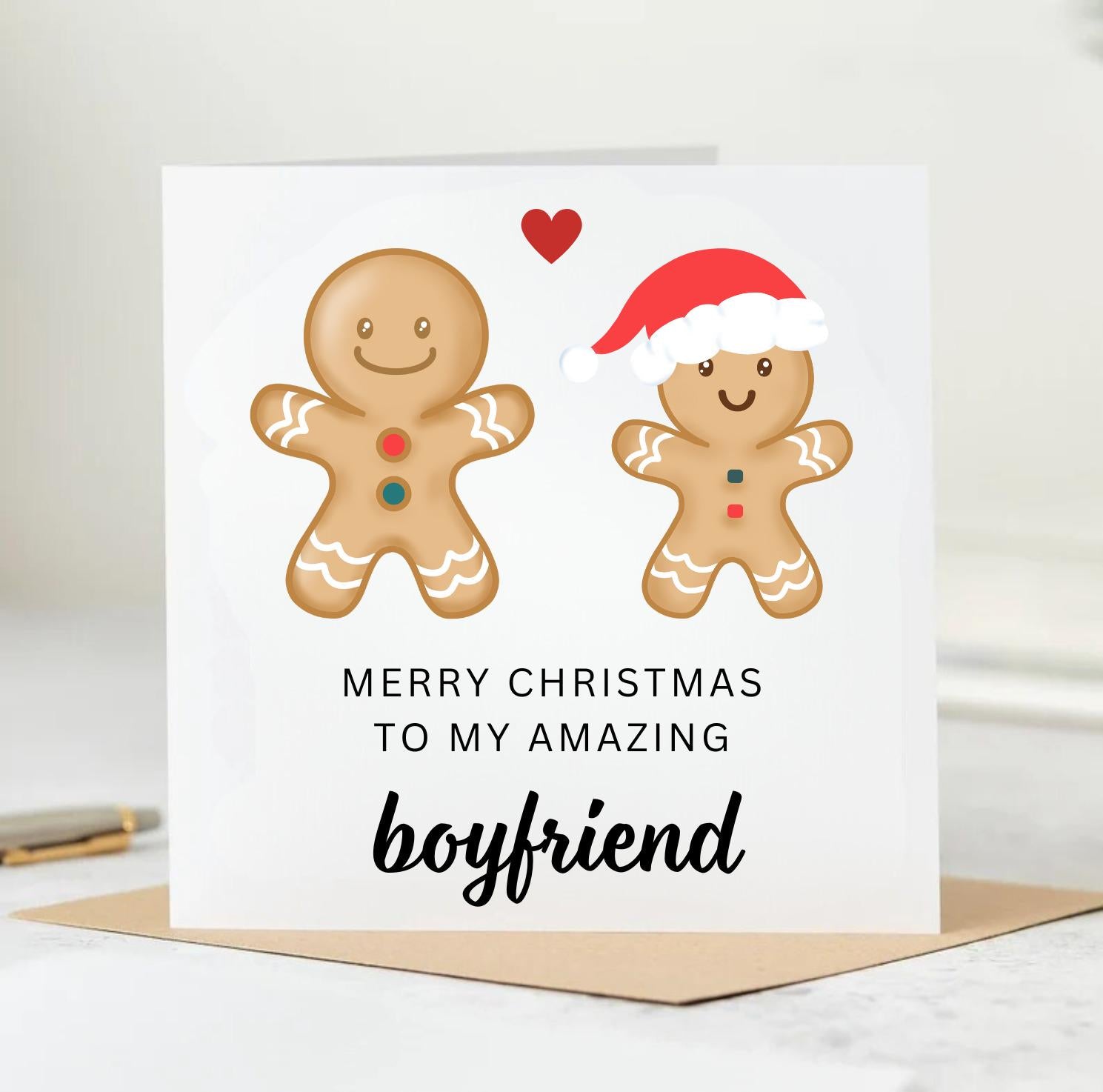 Boyfriend Christmas Card, Christmas Card Boyfriend, Boyfriend Christmas Gift, First Christmas Together Card,1st Christmas Card Boyfriend 6x6