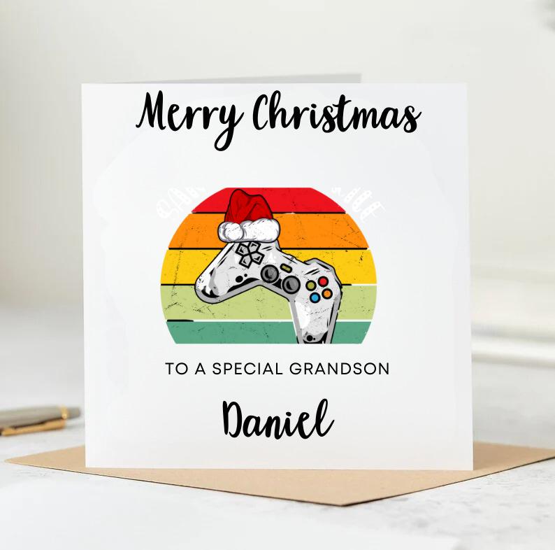 Merry Christmas To A Special Grandson Card | Grandson Christmas card, Merry Christmas to our grandson, Special grandson Christmas 6x6