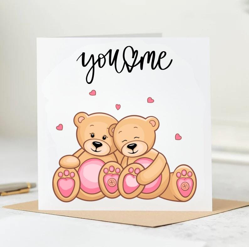 Happy You and Me Day Card | Anniversary Cards | Cute Cards | Boyfriend | Girlfriend | Wife | Husband | Anniversary 6x6