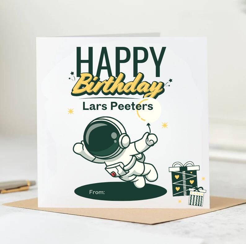Birthday card | son card | personalised card | boys birthday card | childrens card | 2nd 3rd 4th 5th 6th 7th | milestone | any age 6x6