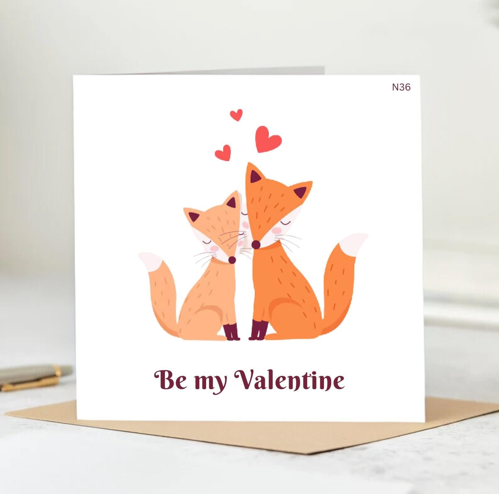 Will you be my Valentine?, Valentine's Day Card. Simple, Modern Valentine Gift. Card for my Fiancé.Romantic Card. Wife or Husband to be 6x6