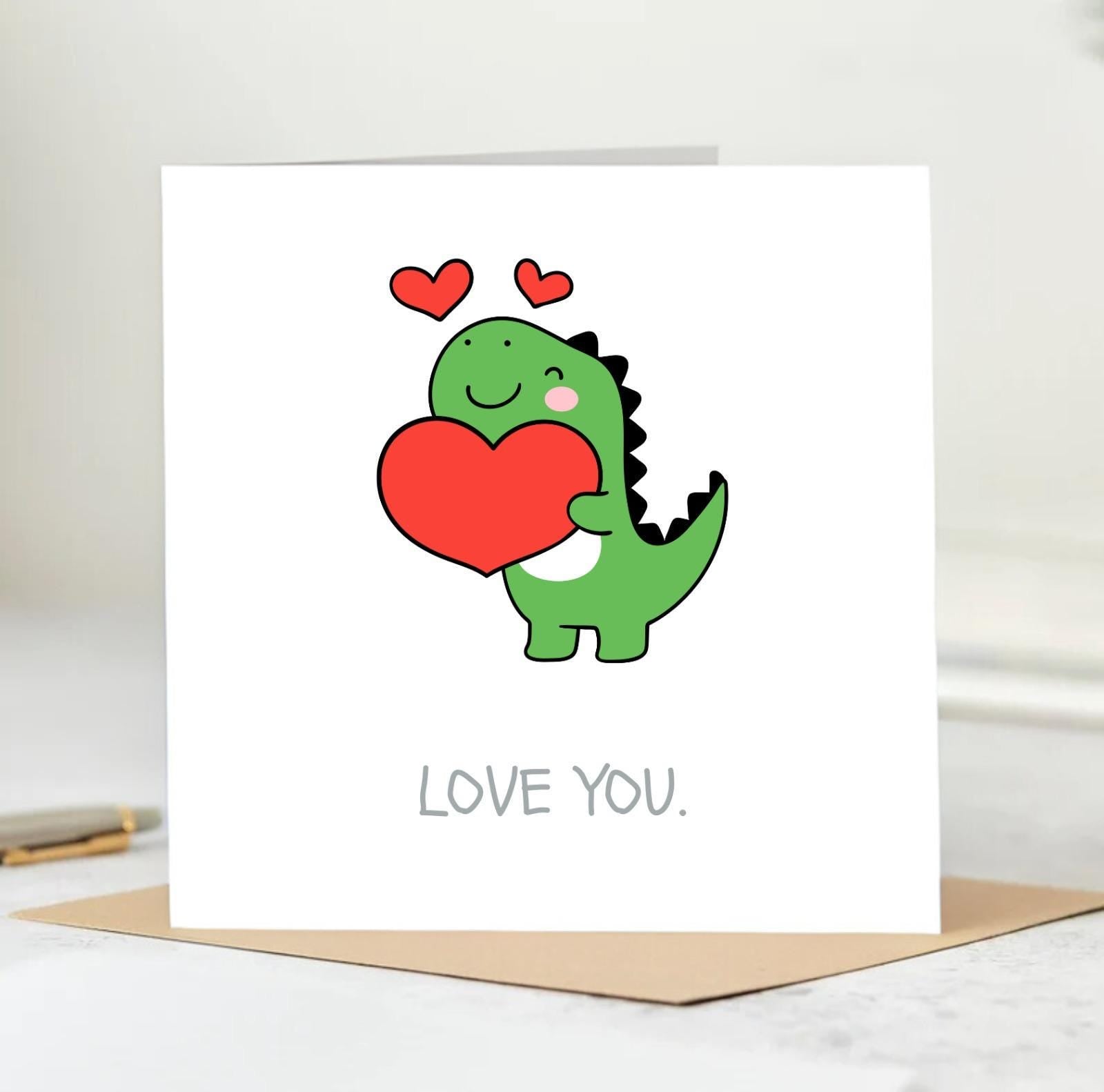 Happy Valentine's Day. Funny valentines card - I love your - valentines card, anniversaries and birthdays 6x6