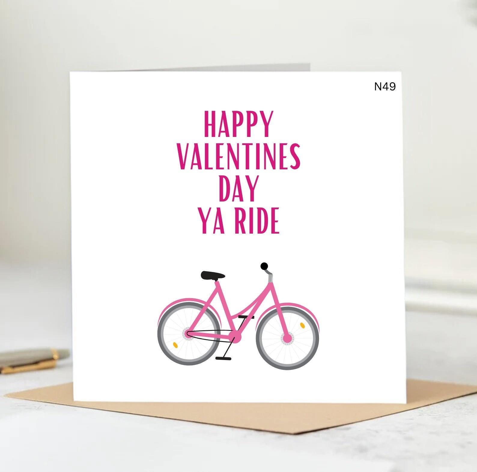 Valentines Day Card - Happy Valentines Day Ya Ride | Irish Cards, Irish Valentines Day, Cards for him, Cards for her, Funny Cards, Pun 6x6