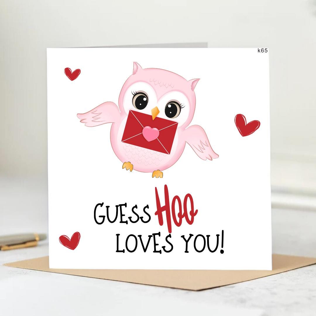 Guess who loves you......Me, Valentines Card | I love You | Together Forever | Girlfriend | Boyfriend | Husband | Wife | Partner Card 6x6