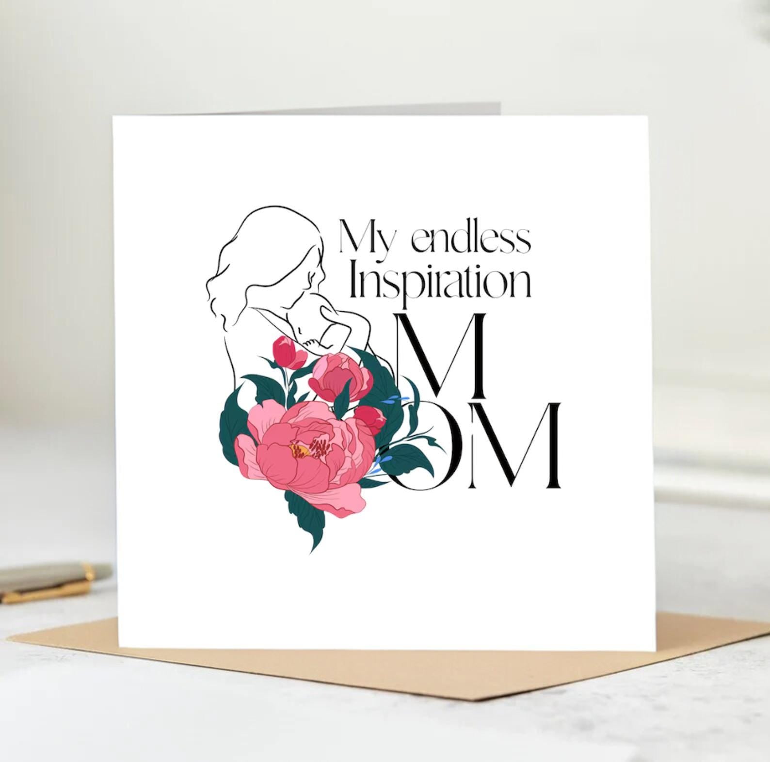 Mother's Day/Son/Daughter Card/Hare Greeting Card/Hare Hugs/ Blank Greeting Card/Love/Cuddles/Mothers Day Card 6x6