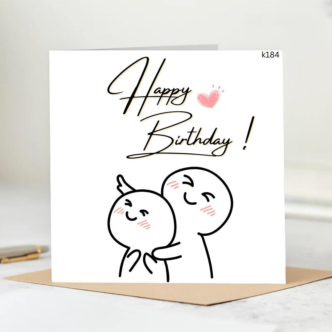Personalised Happy Birthday Card, Occasion Card, Friend, Family 6x6