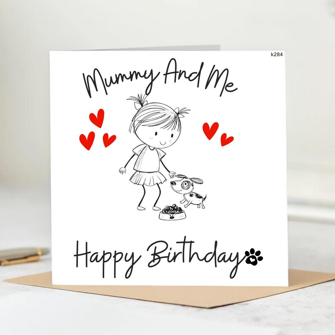 From The Dog Birthday Card, Happy Birthday From Dog, Dog Walker Birthday Card, Birthday Gift From Dog 6x6