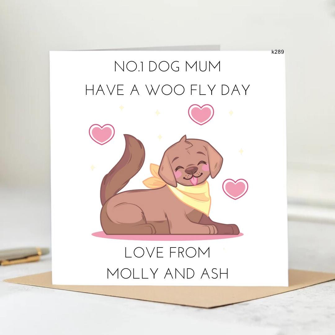 Happy Woofday Dog Dad Birthday Card, Birthday Card From Dog, Best Dog Dad Card, Dog Daddy Card 6x6