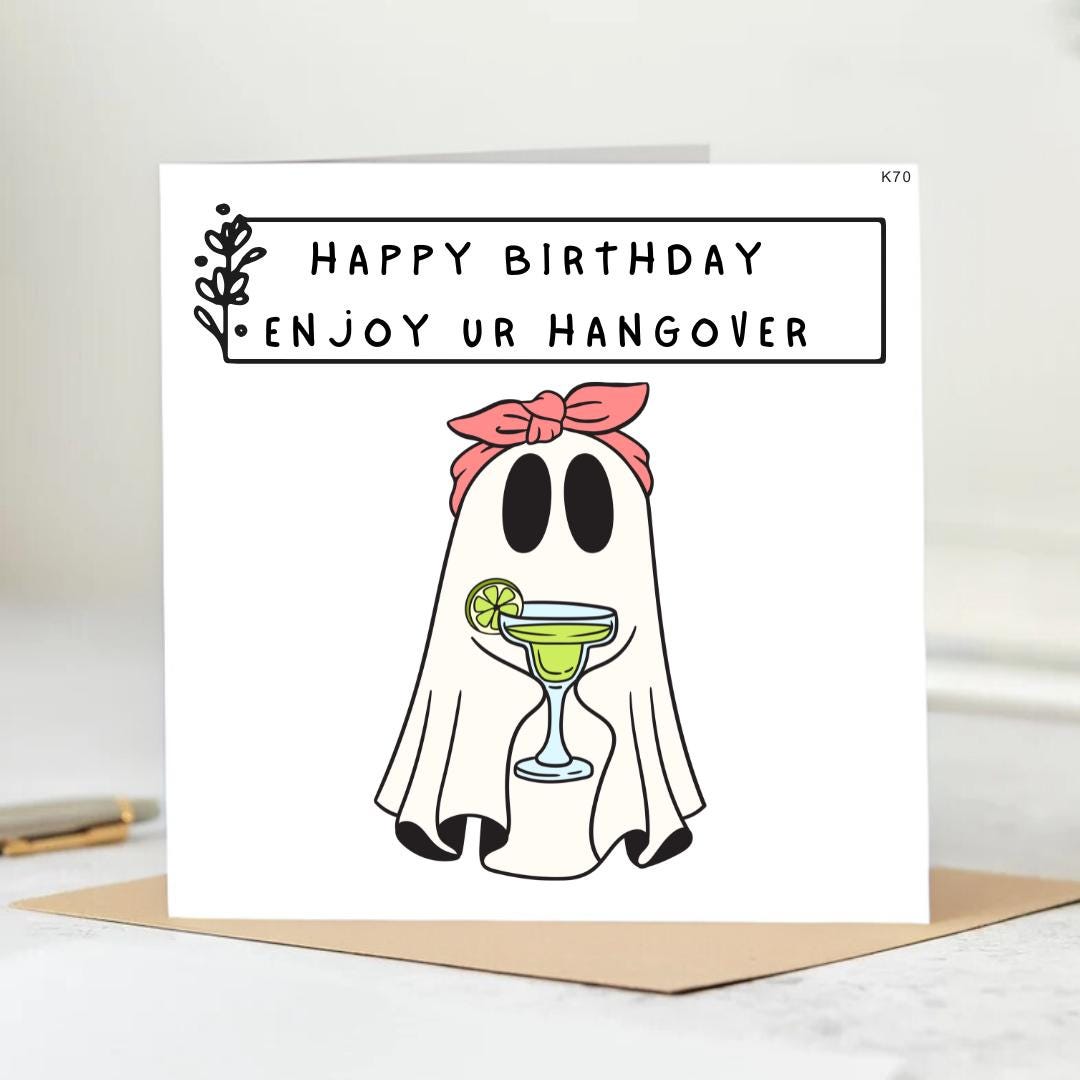 Happy Birthday Card, Boo card, Birthday Card For Partner Girlfriend Boyfriend Husband Wife, Funny Birthday 6x6