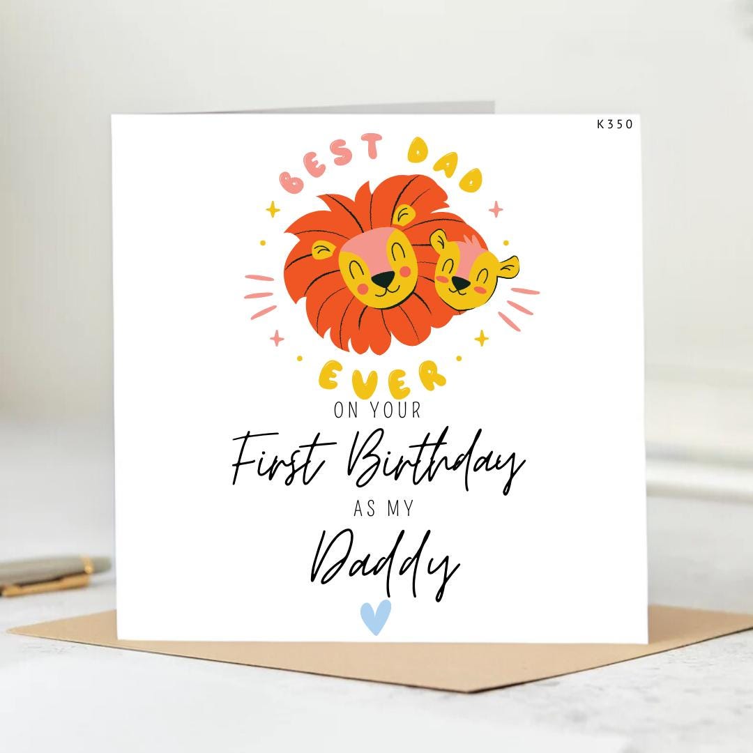 First Birthday Card For Daddy First Birthday Card First Birthday Card As My Daddy First Birthday Card As My Daddy First Birthday Card As Dad